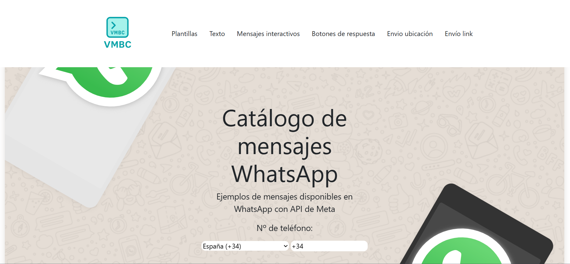 Thumbnail Muestario de mensajes WhatsApp